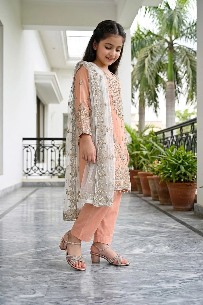 Girl Fancy Sandal Peach 0721221