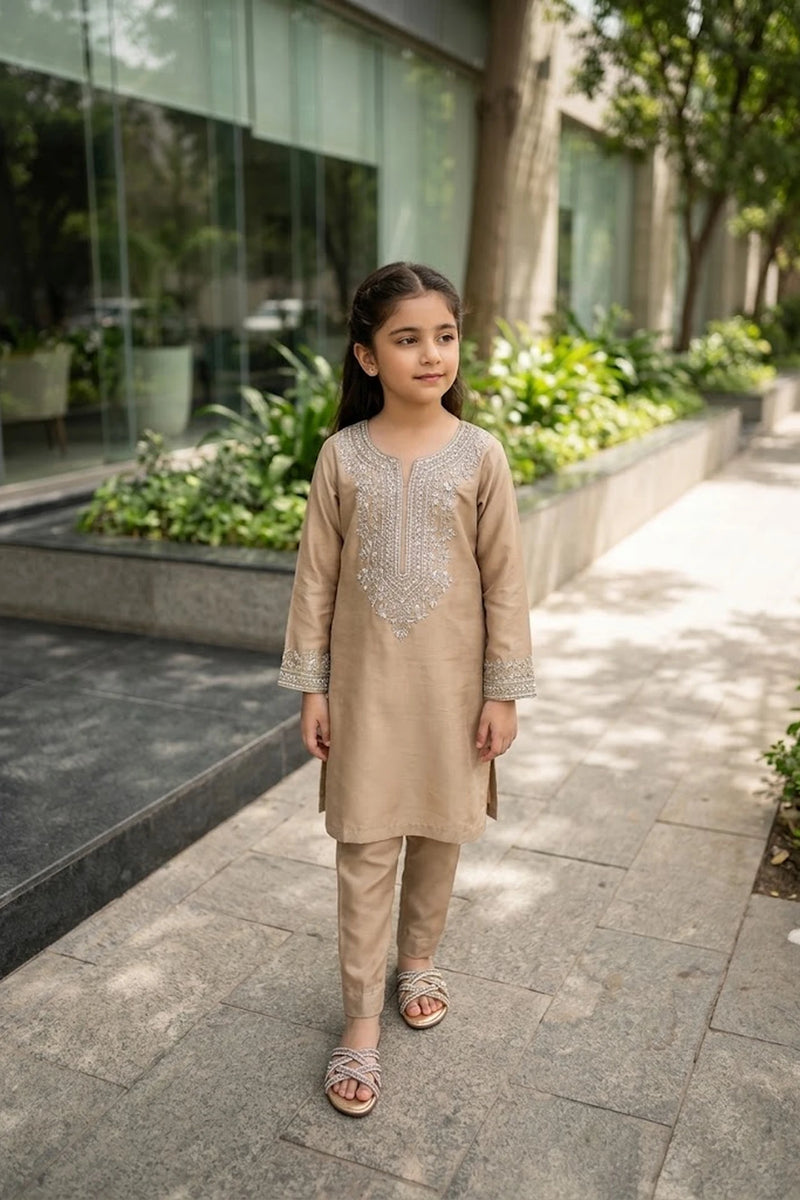 Girl Fancy Slipper Golden 0730397