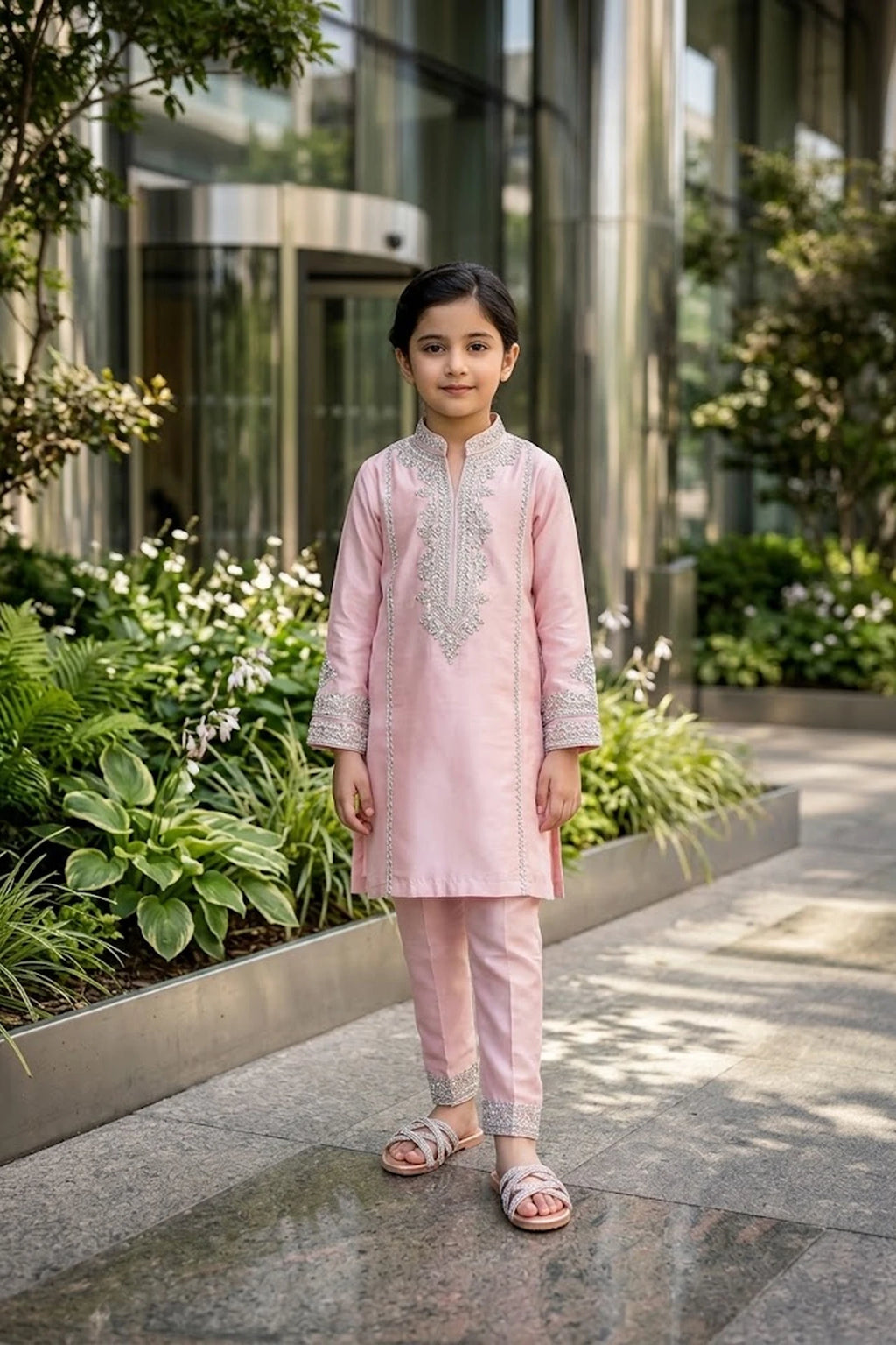 Girl Fancy Slipper Peach 0730397