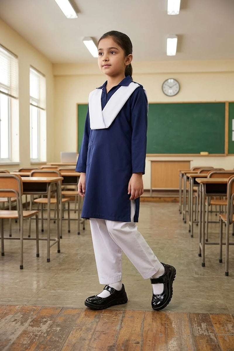Girl School Shoes Black 0710498