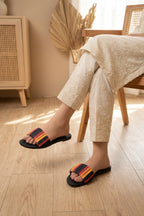 Gleam Black Casual Flats 0411500