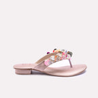 Womens Gold Fancy Slippers