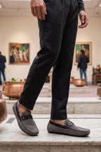 Gray Loafer Shoes 0130961