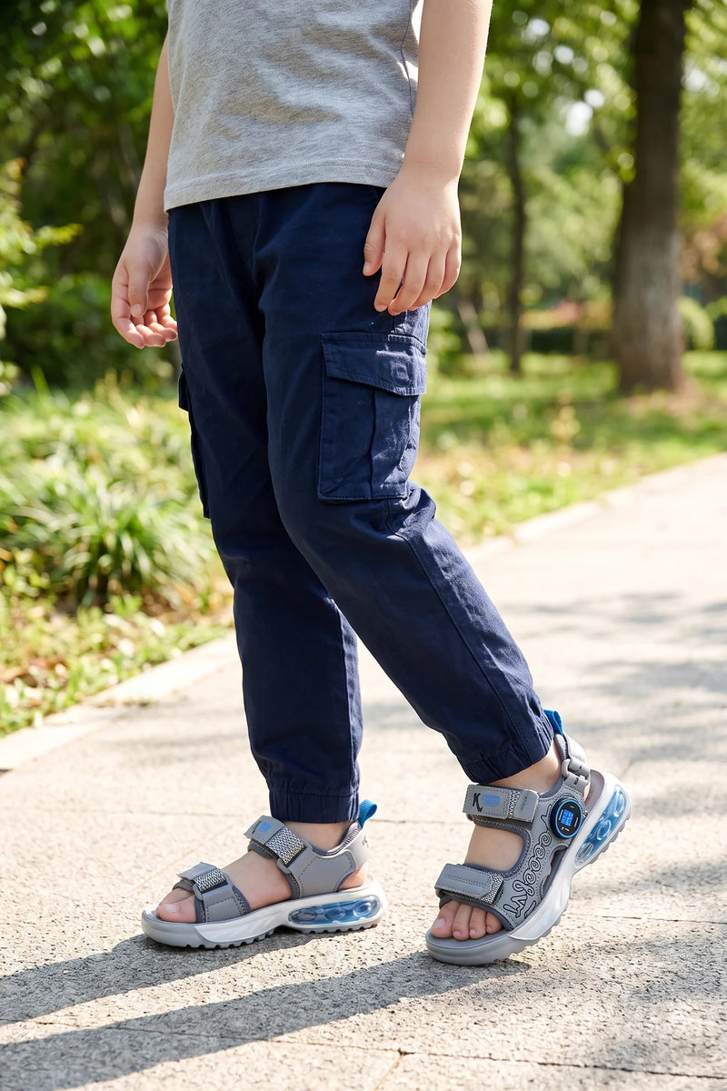 Gray Sports Sandals for  0620903