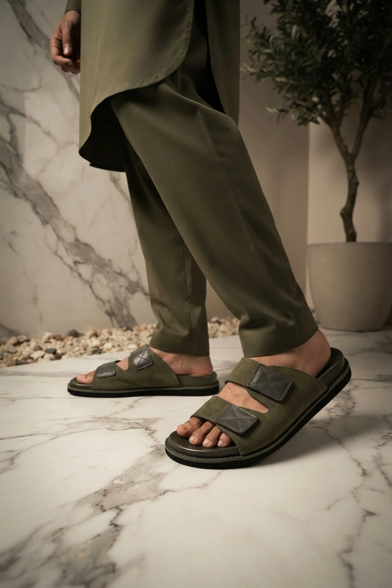 Green Casual Slipper 0151182