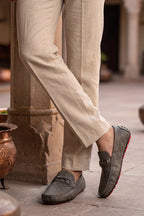 Green Perforated Horsebit Loafers 0130941
