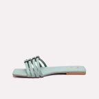 Green Casual Flat Slippers 0412822