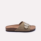 Womens Green Casual Slippers