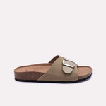 Womens Green Casual Slippers