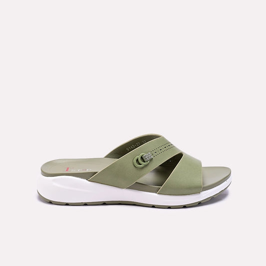 Green Comfy Casual Slippers 0413326