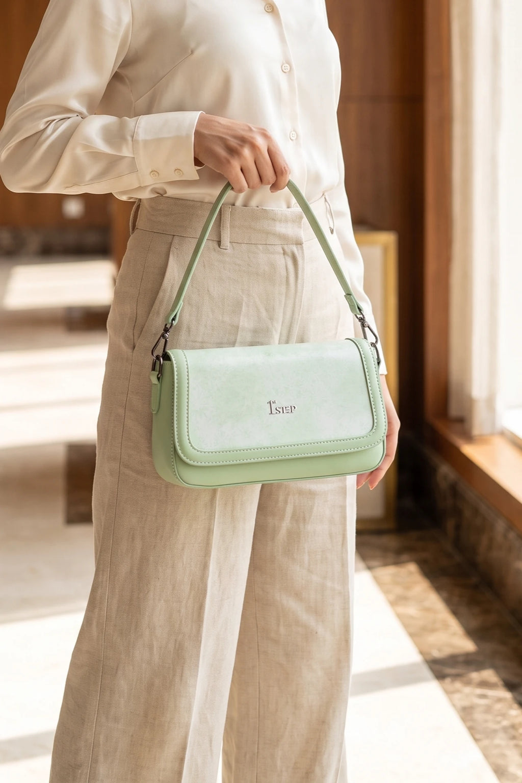 Hand Bag Green 0322336