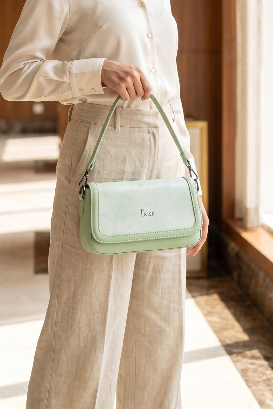 Hand Bag Green 0322336