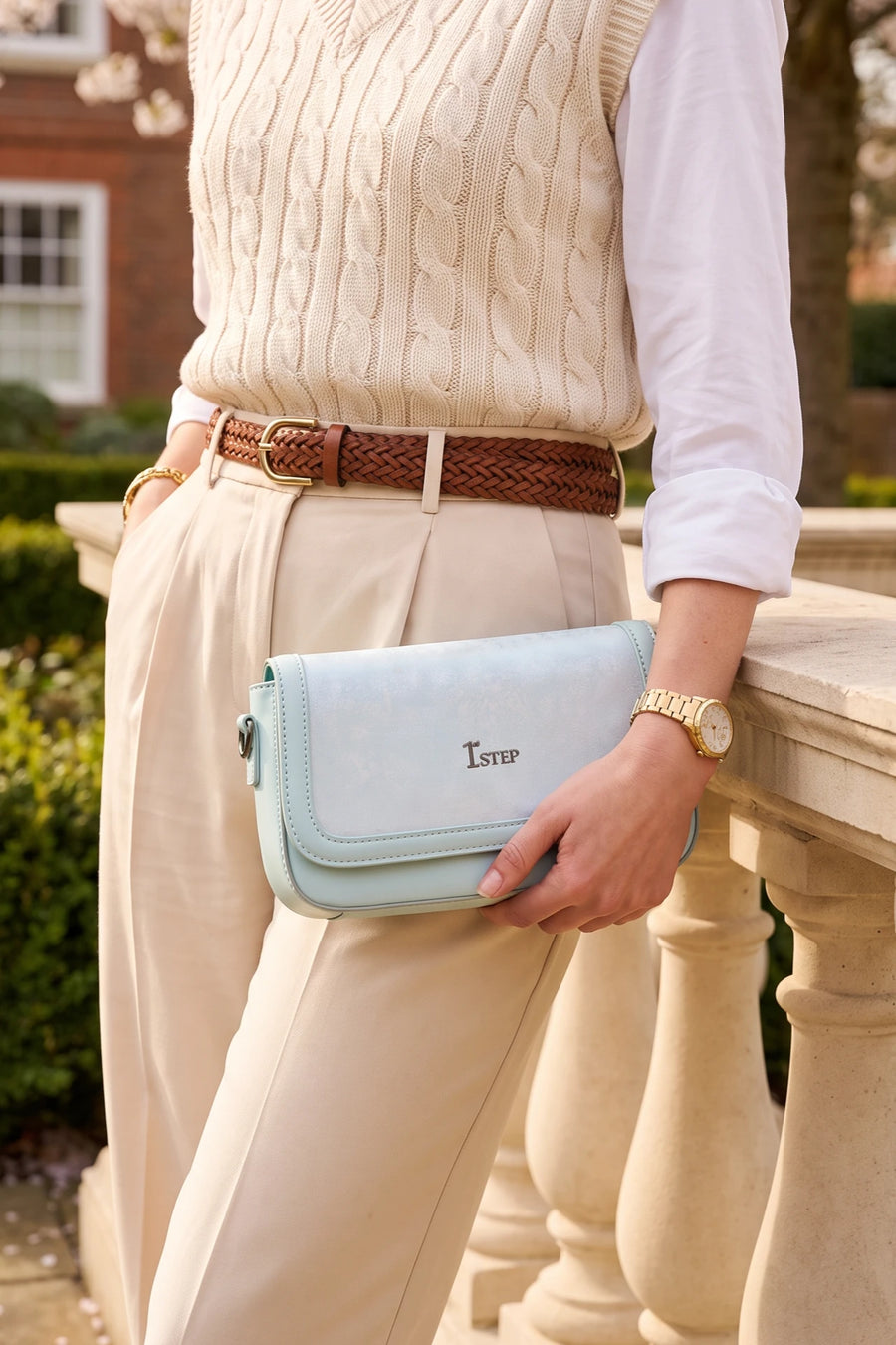 Hand Bag Light Blue 0322336