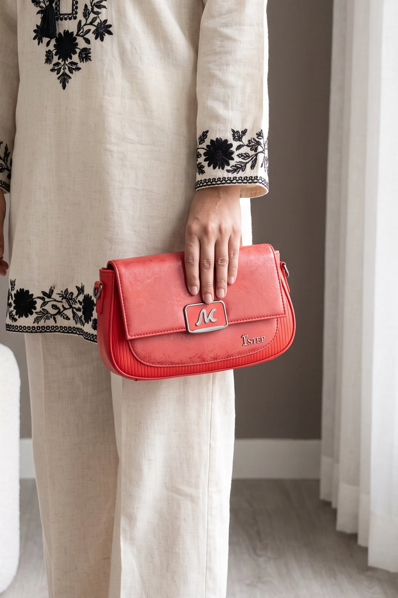Hand Bag Red 0322335