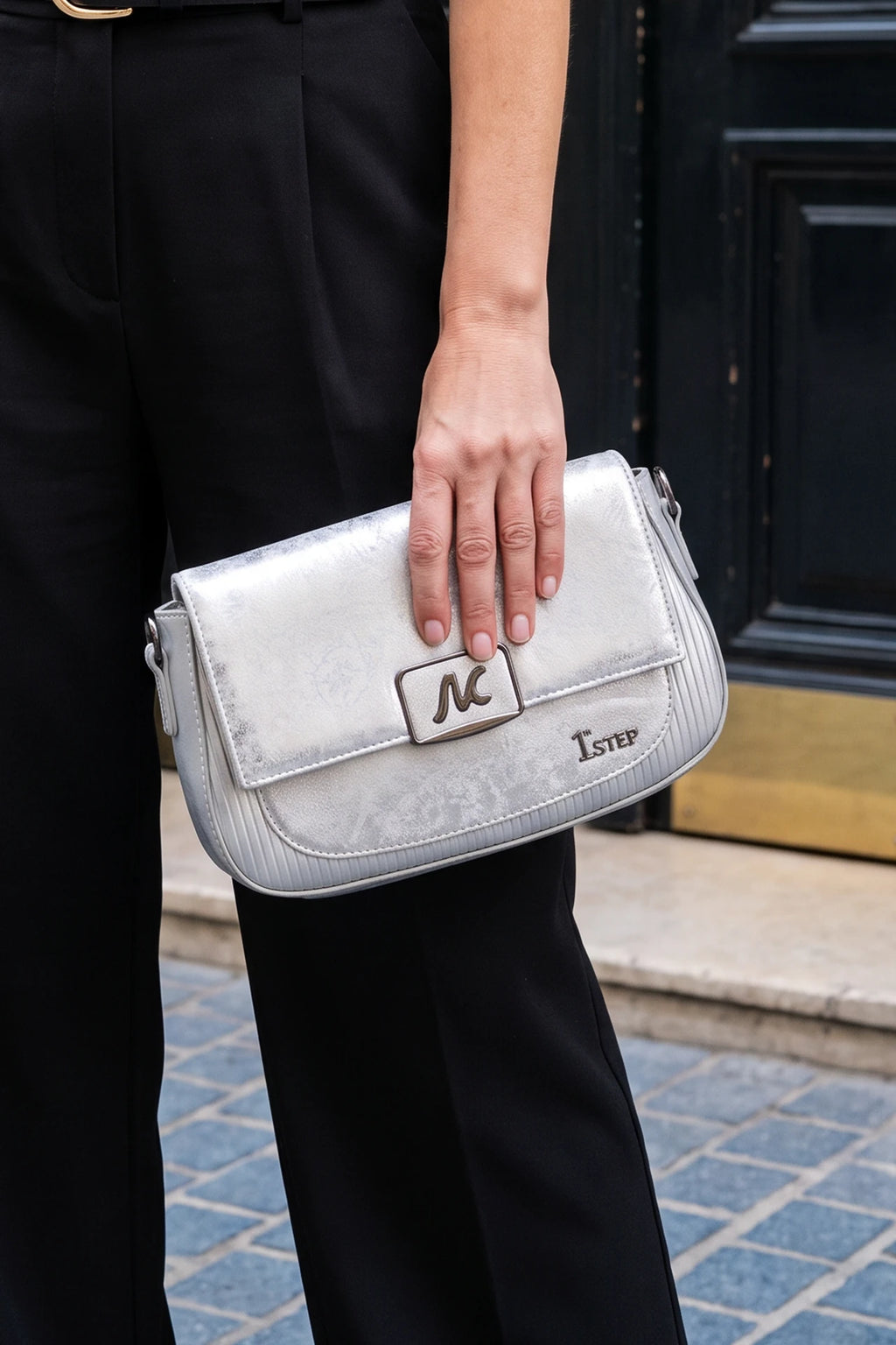 Hand Bag Silver 0322335