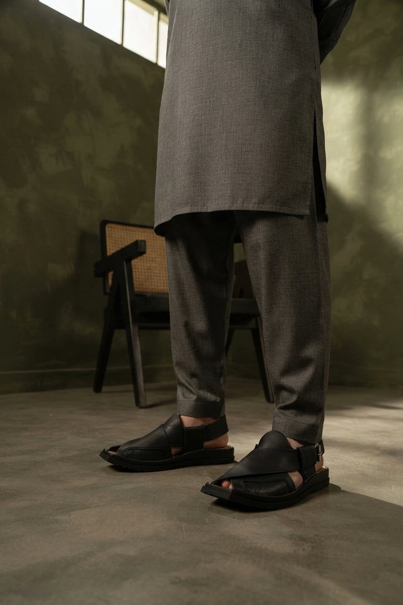 Kaptan Peshawri Sandal Black 0140992