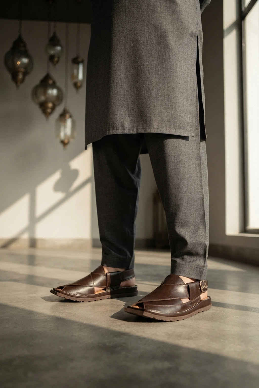 Kaptan Peshawri Sandal Brown 0140997
