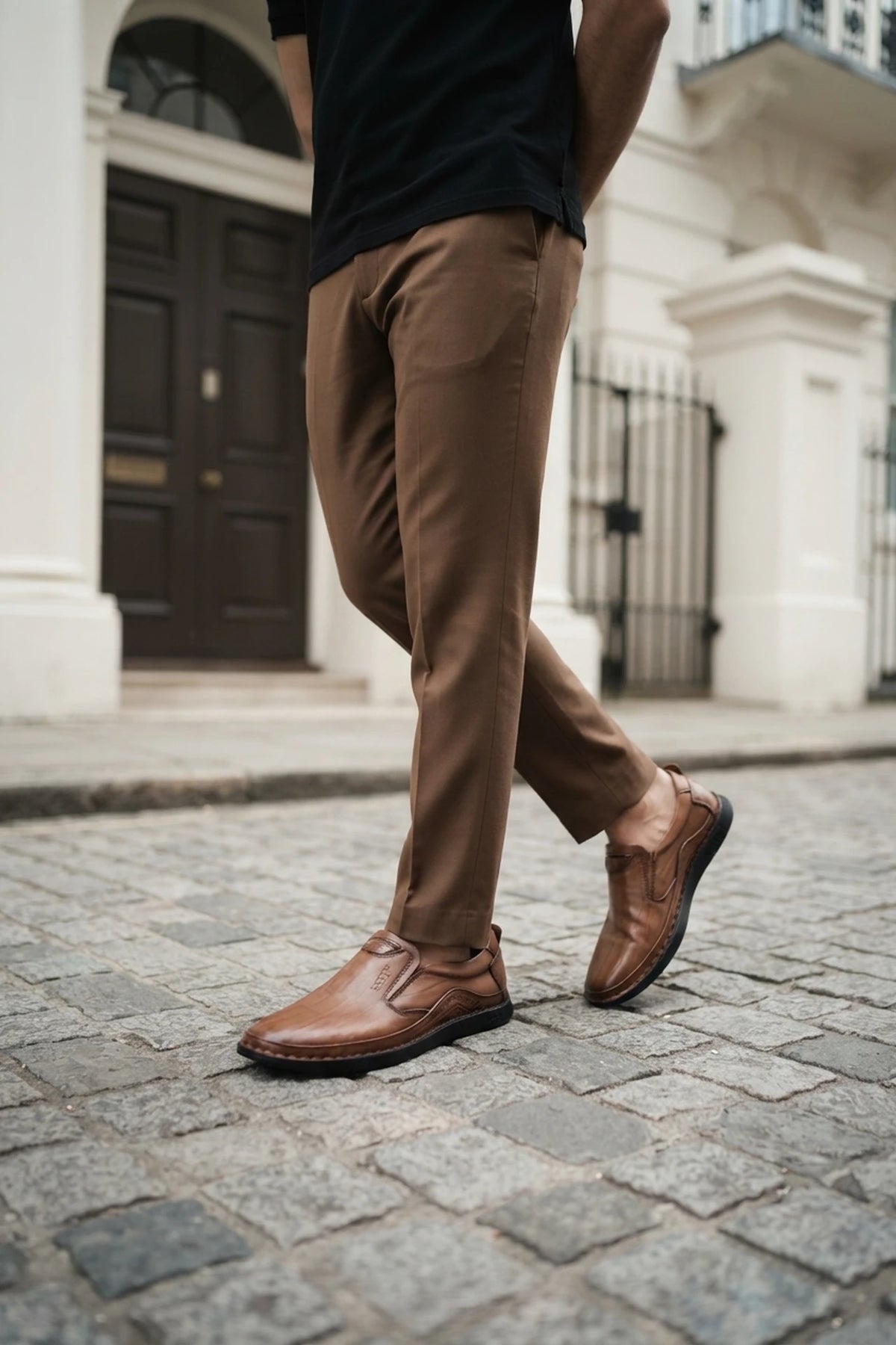 Khaki Casual Shoes For Men 0160523