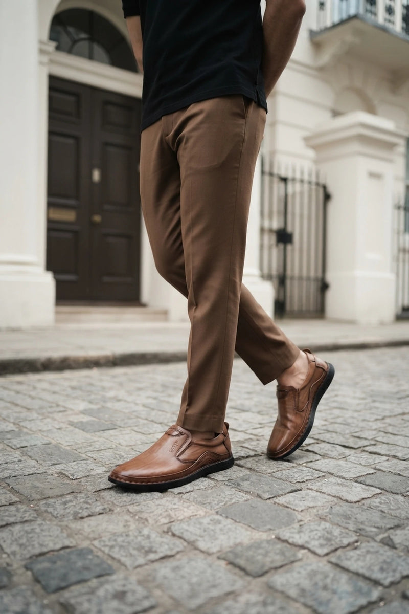 Khaki Casual Shoes For Men 0160523
