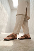 Khaki Casual Slippers For Men 0151142