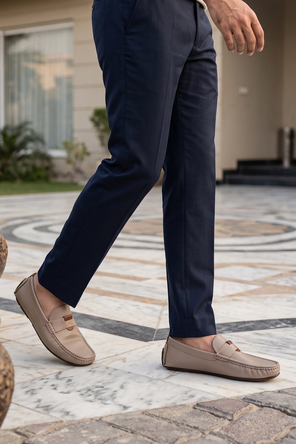 Khaki Classic Loafers Men 0130948