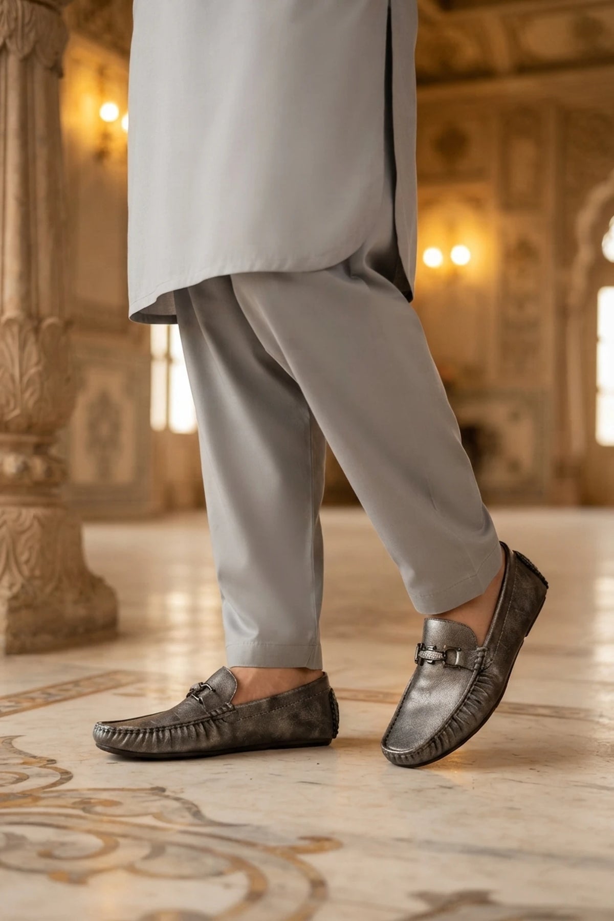 Khaki Loafer Shoes 0130946