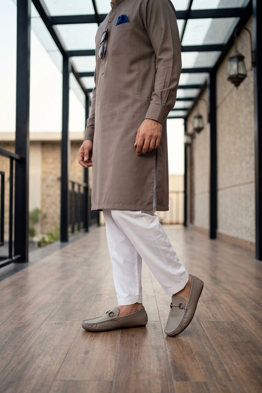 Khaki Loafer Shoes 0130972