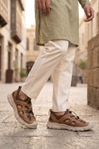 Khaki Roman Sandals For Men 0141186