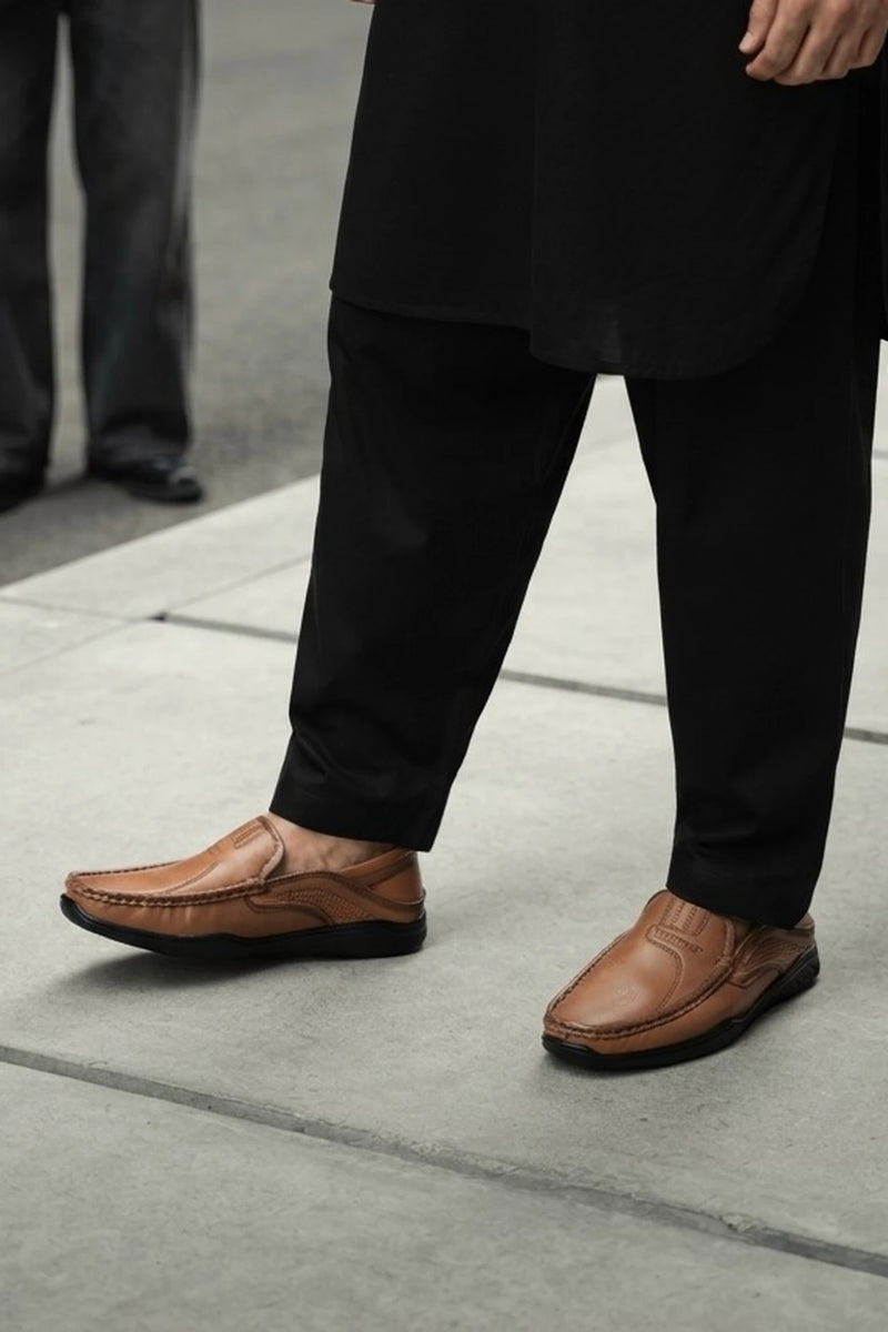 Khaki Slip on Shoes 0160530