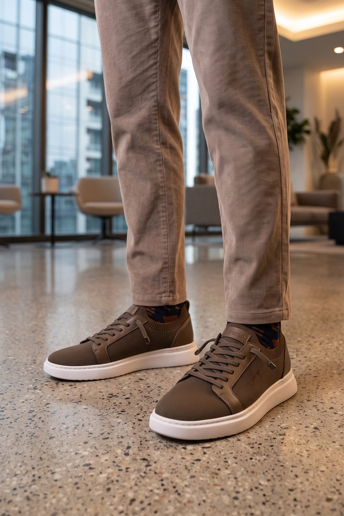 Khaki Sneakers For Men 0120610
