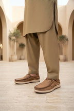 Khaki Suede Shoes 0160533