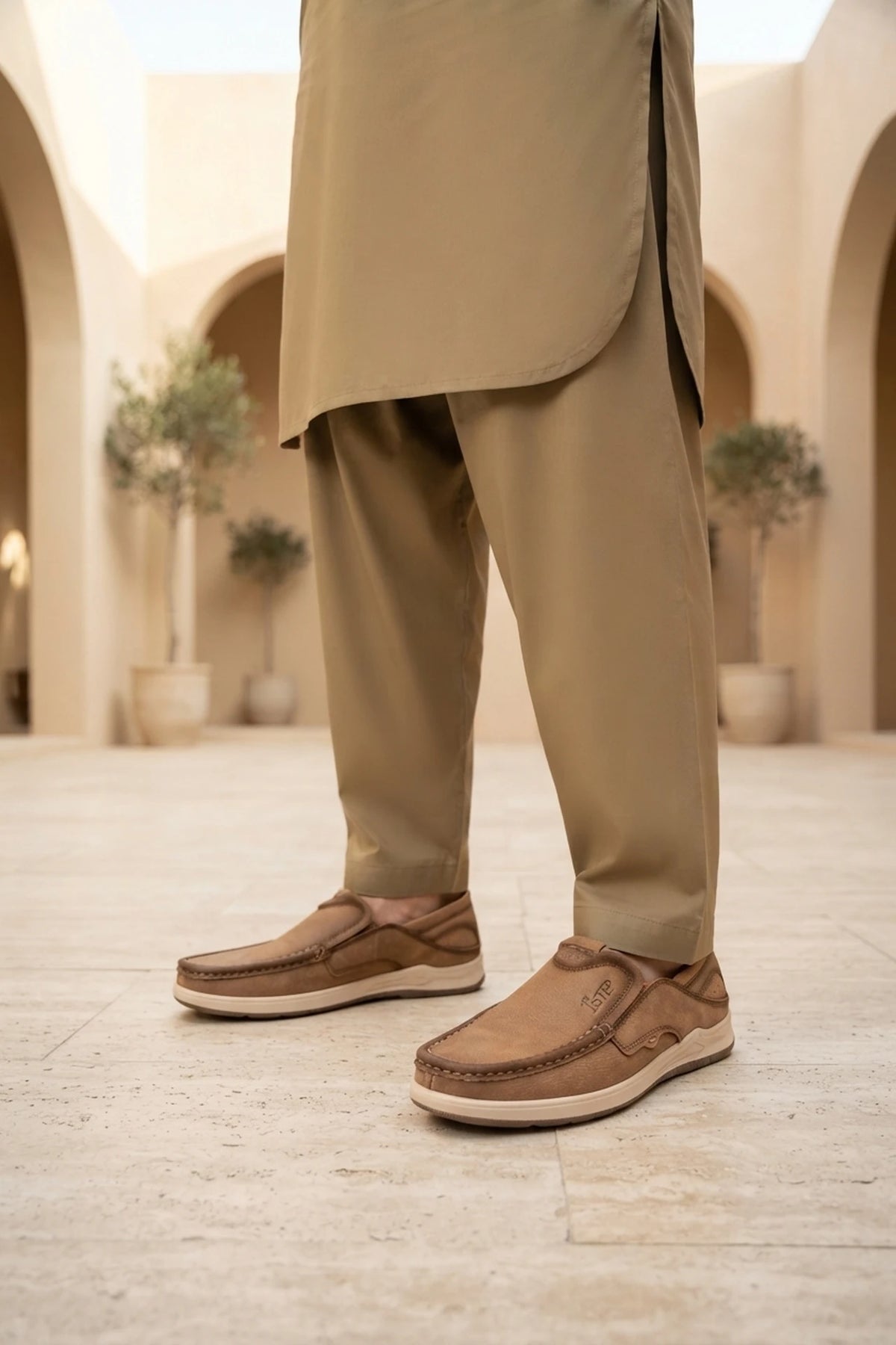 Khaki Suede Shoes 0160533