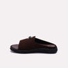 Boys Brown Formal Slippers