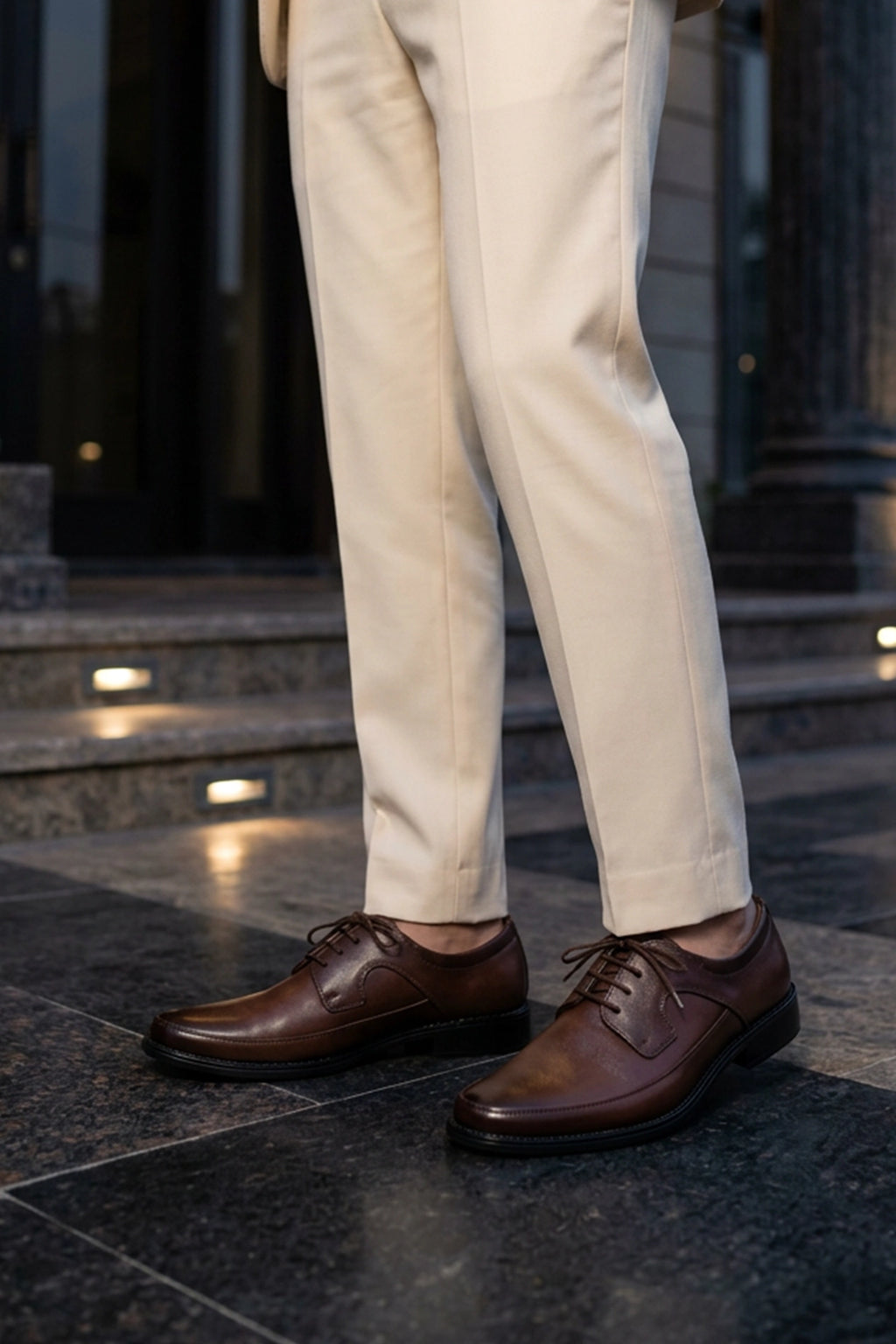 Langley Brown Derby Dress Shoes 0111175