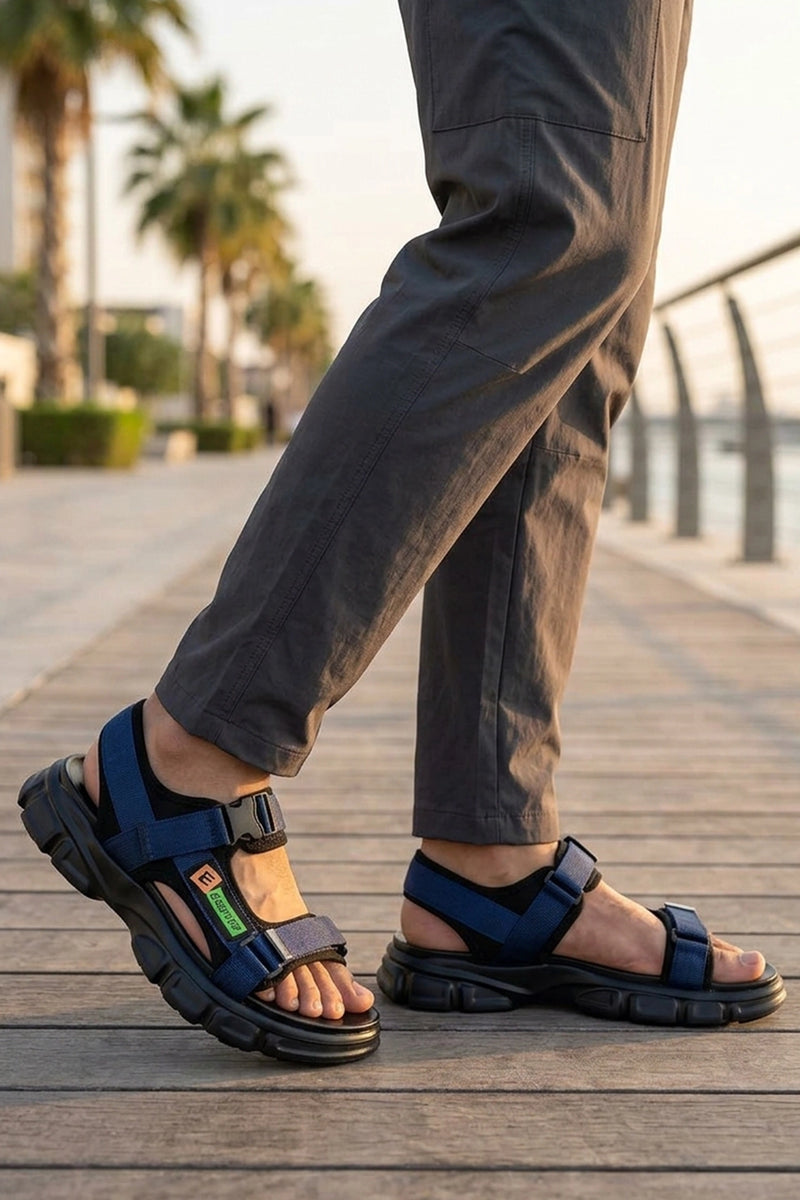 Leonard Blue Sport Sandals 0140972