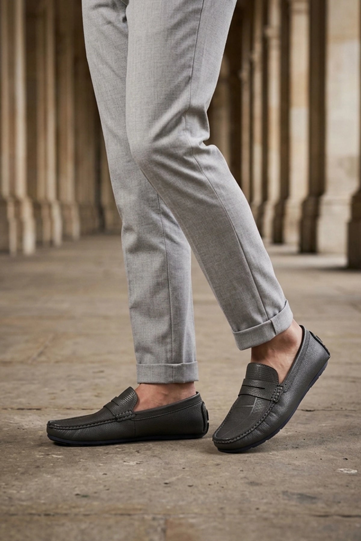 Loafer Shoes Grey 0131010