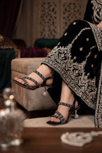 Luna Black Heel Sandals 0421131