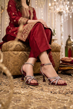 Maroon Bridal Sandals 0421329