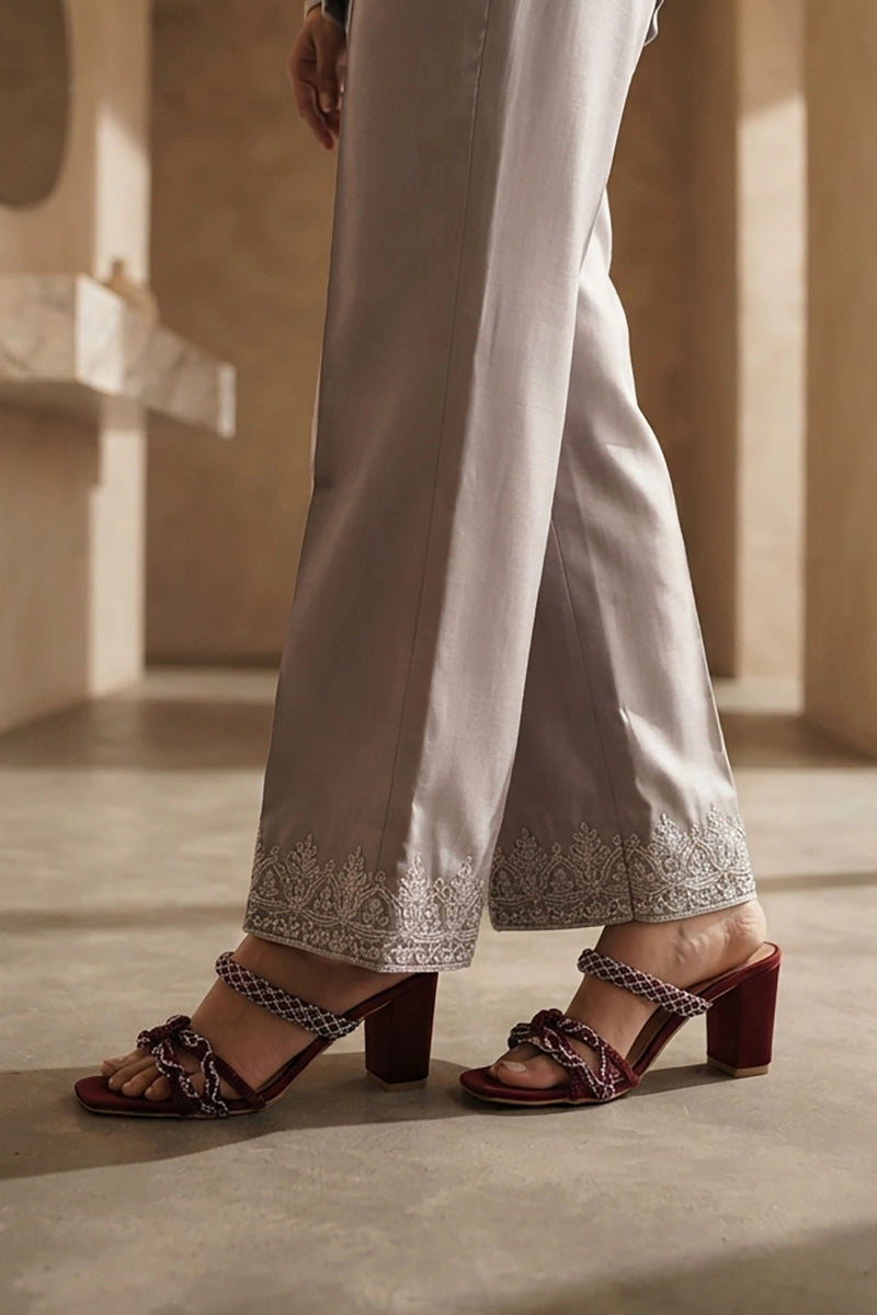 Maroon Fancy Heel Slippers 0413157