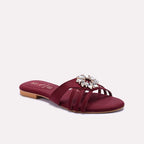 Maroon Fancy Slippers 0412801