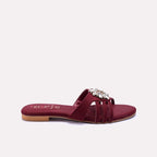 Maroon Fancy Slippers 0412801