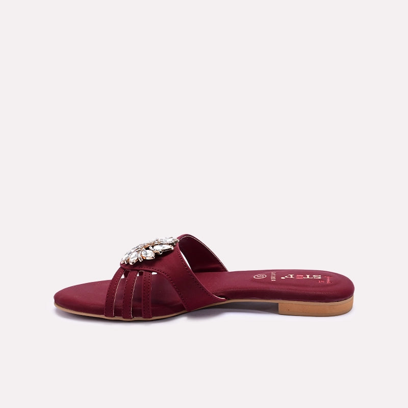 Maroon Fancy Slippers 0412801