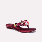 Maroon Fancy Slippers