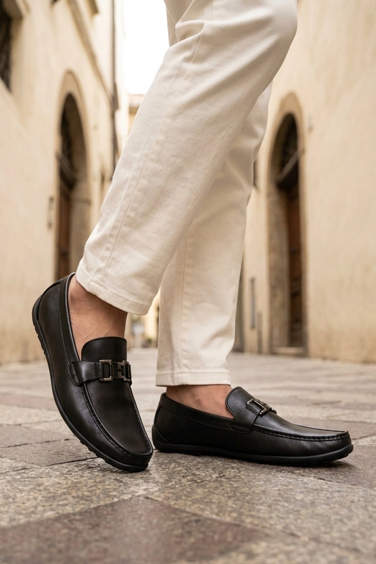 Mens Black Loafers 0130986