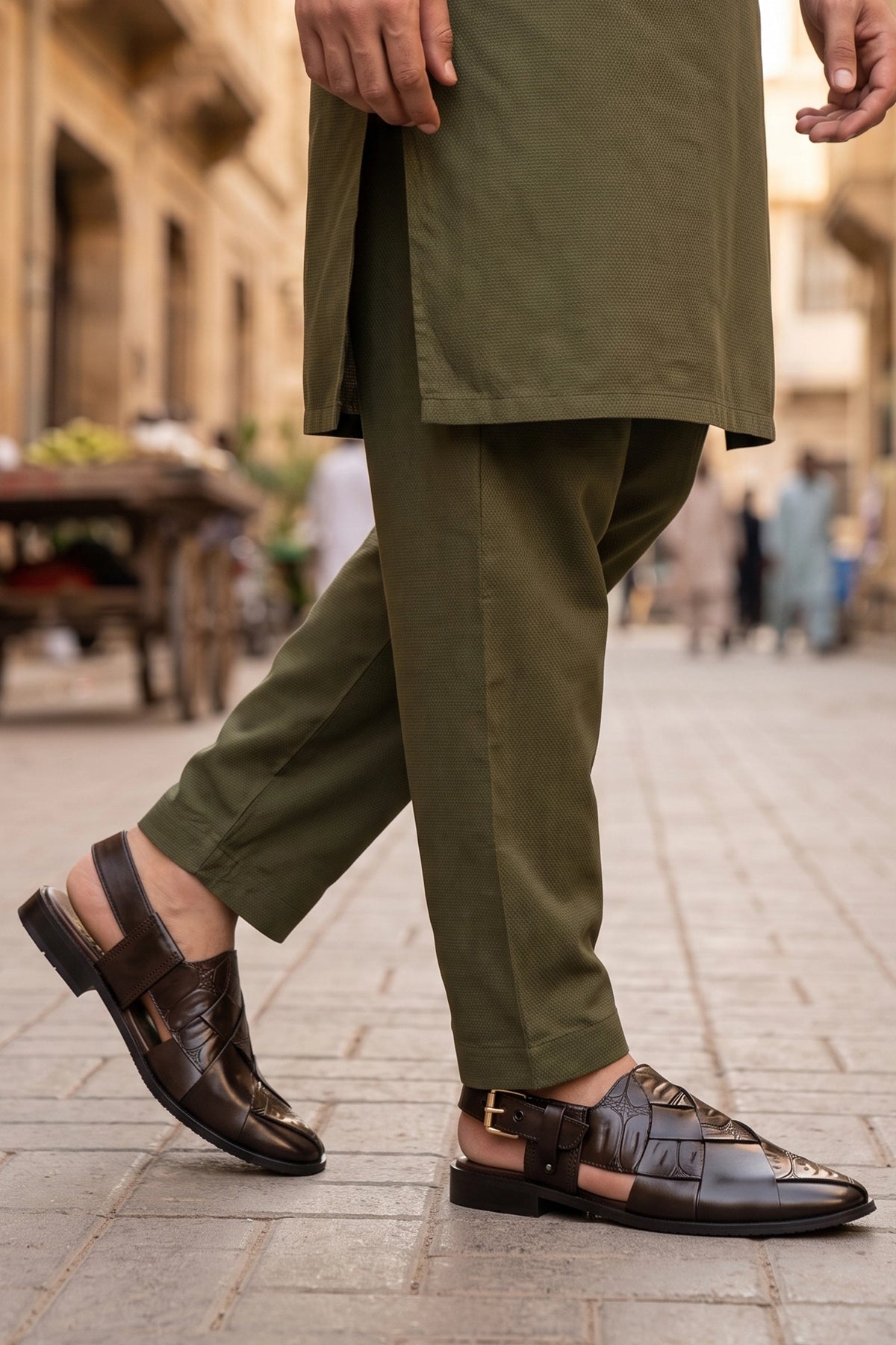 Mens Brown Stylish Peshawari Sandals 0141106