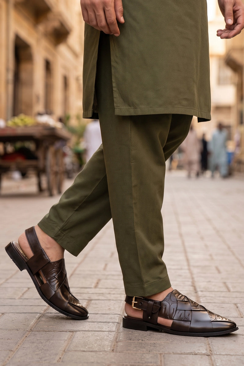 Mens Brown Stylish Peshawari Sandals 0141106