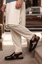 Mens Glossy Maroon Peshawari Chappal 0141099