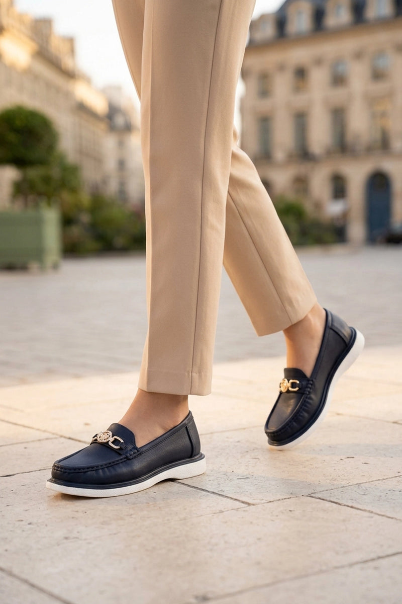 Moccasin Shoes Blue 0440991