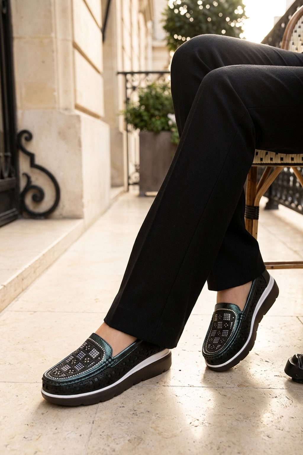 Moccasin Shoes Green 0440927