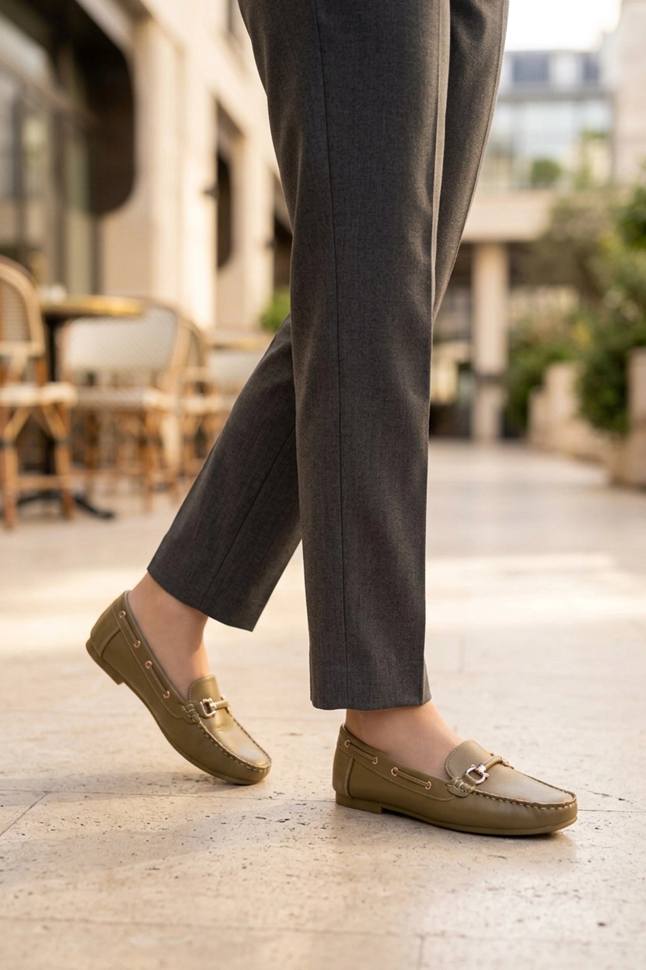 Moccasin Shoes Green 0440976